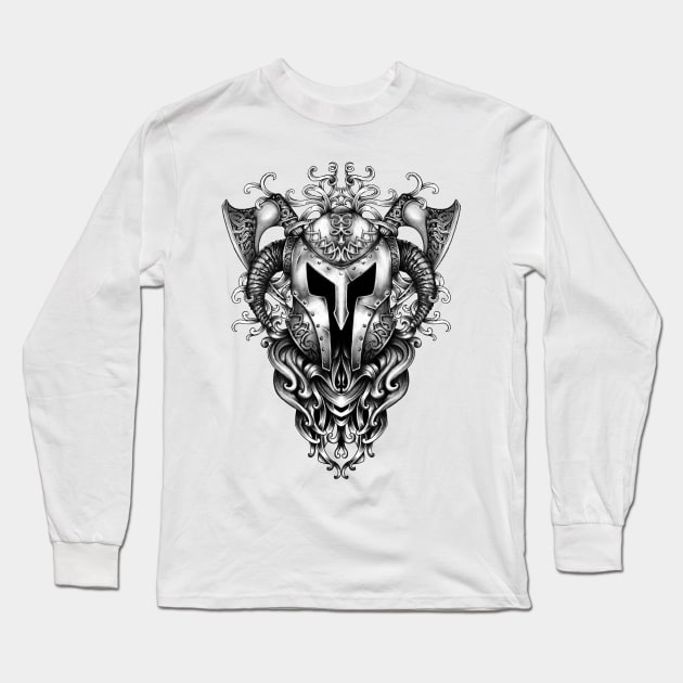 Knights Long Sleeve T-Shirt by SAN ART STUDIO 